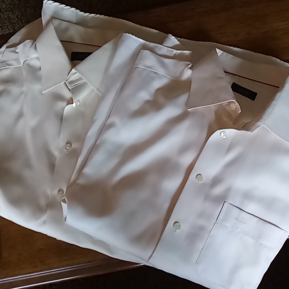 Men's dress shirts 17.5, 44 long sleeve